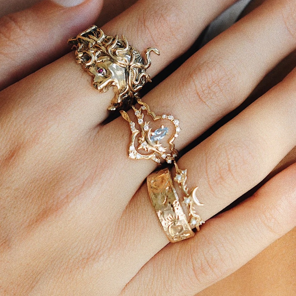 Sofia zakia lvna supreme ring sapphire size 4.5